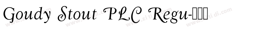 Goudy Stout PLC Regu字体转换